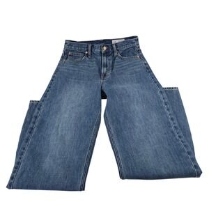 Gap Barrel High Rise Jeans Womens 27 4T Medium Wash Blue Curved Leg Denim 11071